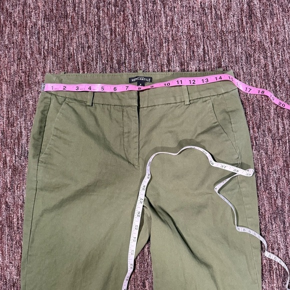 J Crew Mercantile Green Granola Straight Leg Career Chino Pants 4 - Picture 4 of 7